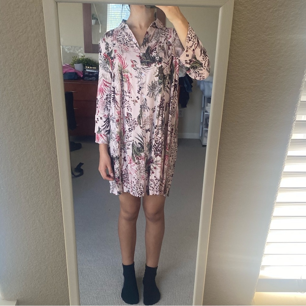 Stevie hender long sleeve floral dress